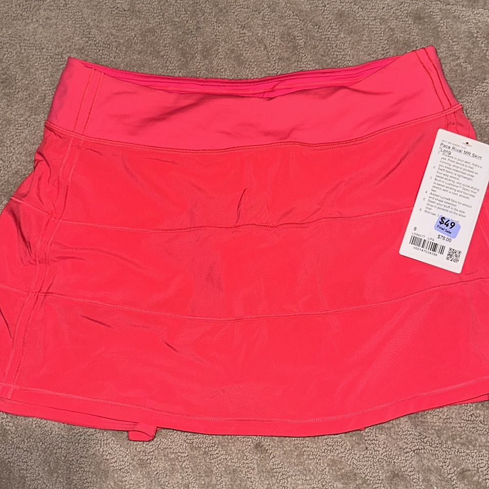 Lipgloss Pink NWT pace rival skirt size 8